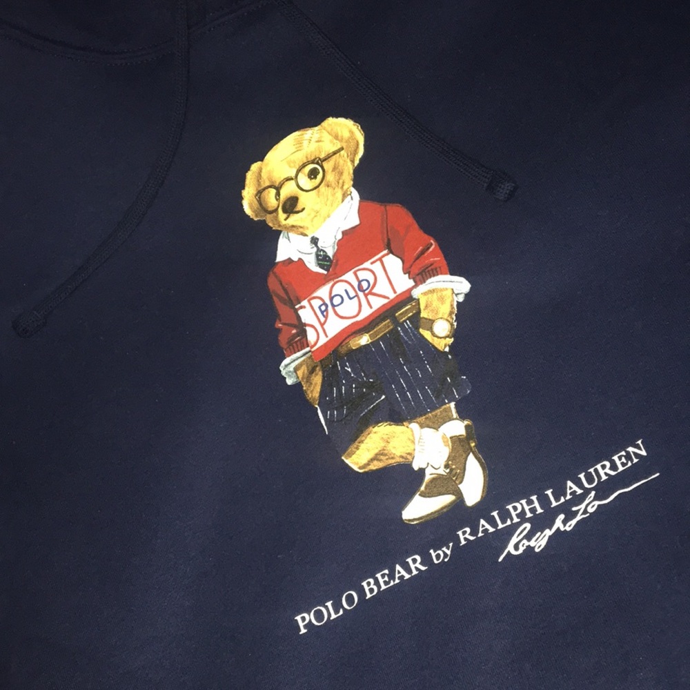 POLO RALPH LAUREN BEAR PULLOVER HOODIE